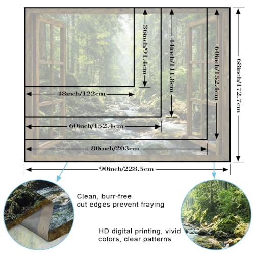 Window Forest Tapestry 60x44 Inch