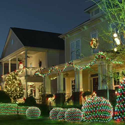 Christmas Lights Outdoor 200LED 8.4ft x 5.2ft Christmas Net Lights with 8 Modes
