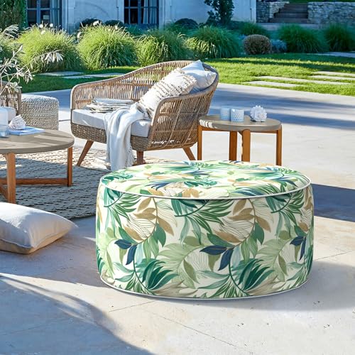 Inflatable Stool Ottoman Footrest with Handle