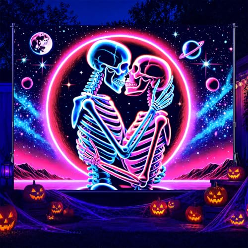 Skeleton Tapestry Trippy Tapestry 78x59 Inch Gothic Decor