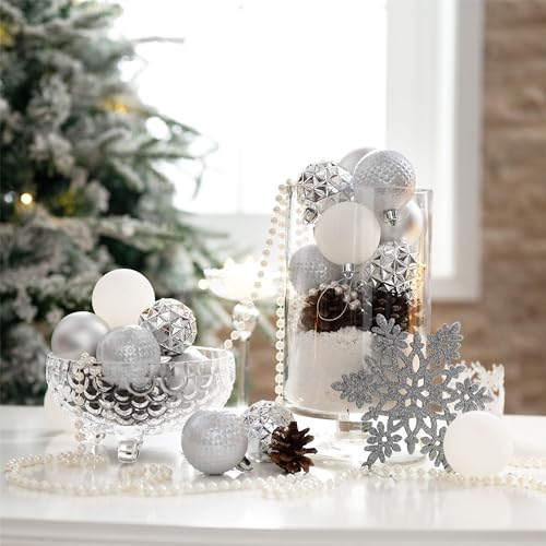 50ct Christmas Tree Decorations Ball Ornaments 2.36 Inches (50 Count)