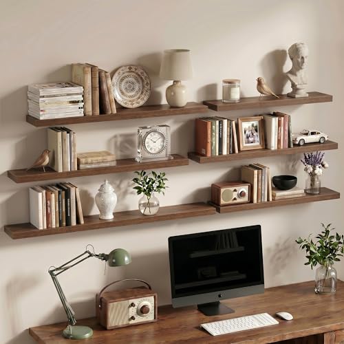 30 Inch Floating Shelves Wall Mounted for Display (2 Count)