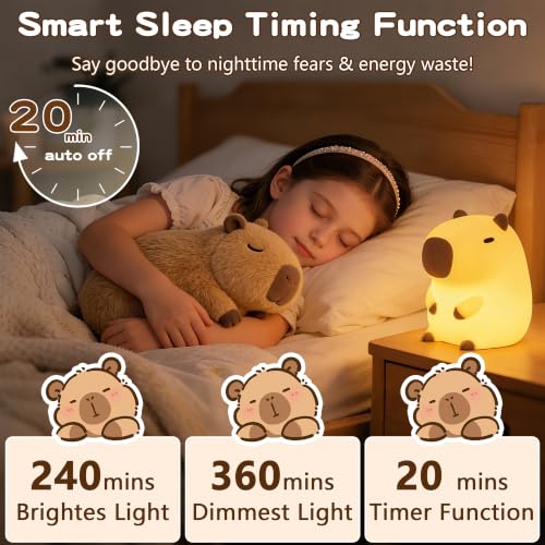 Capybara Night Light for Kids