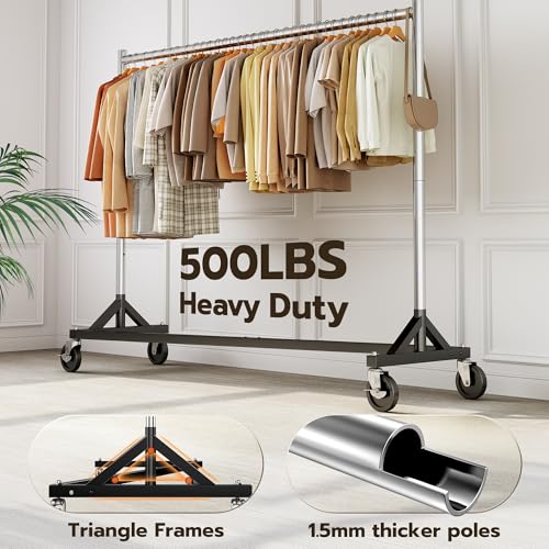 Z Rack for Clothes Heavy Duty Clothing Rack Hold 500 LBS