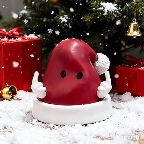 Christmas Santa Hat Figurine