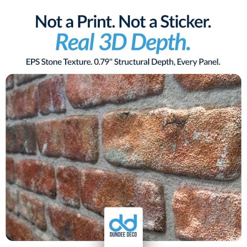 3D Wall Panels Faux Brick (10 Count)