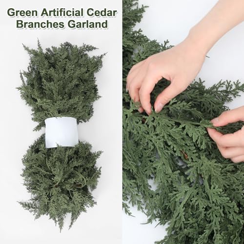 1 Pcs 6 ft Artificial Cedar Garland for Christmas (6 Foot)
