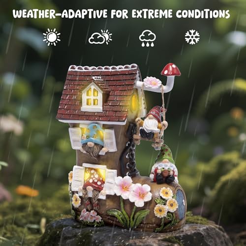 Spring Solar Gnomes Garden Decor