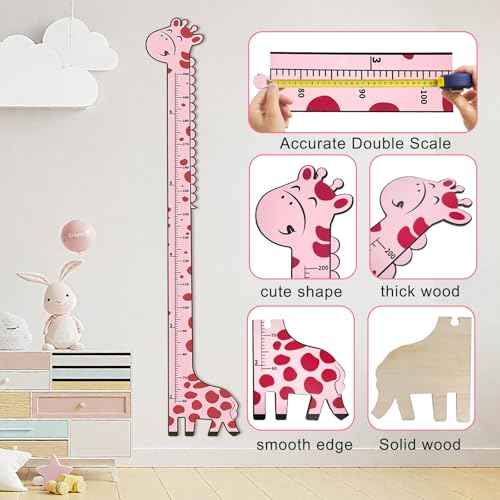 Wooden Growth Chart for Kids (6 Count)