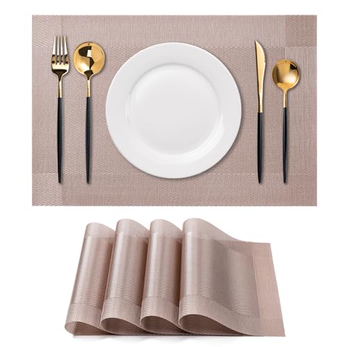 Placemats Set of 4 Washable Indoor (4 Count)