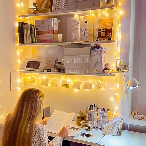 100 LED String Lights Indoor Bedroom Warm White Christmas Lights (33 Foot)