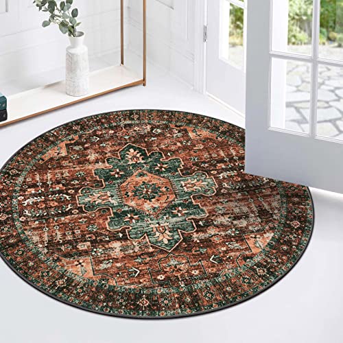 Ultra Thin Washable Round Rug