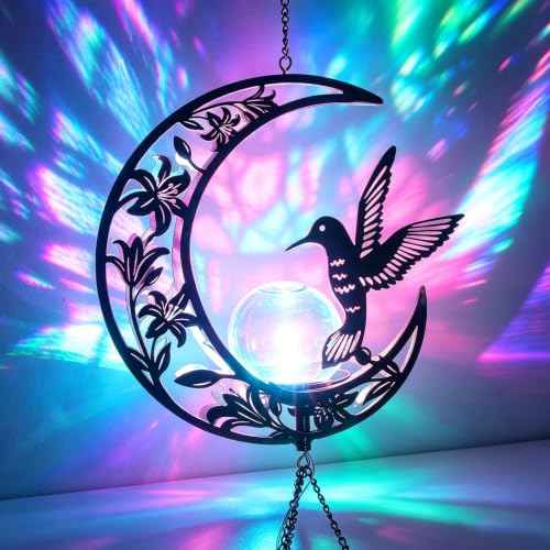 Colorful Solar Wind Chimes for Outside Gifts for Women