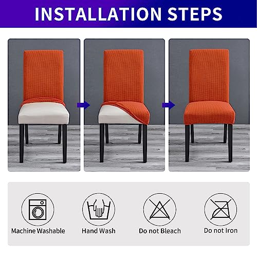 Stretch Chair Covers for Dining Room Set of 2
