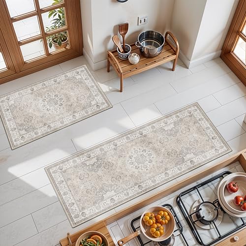 2 Piece Kitchen Runner Rug Set (14 Sq Ft)