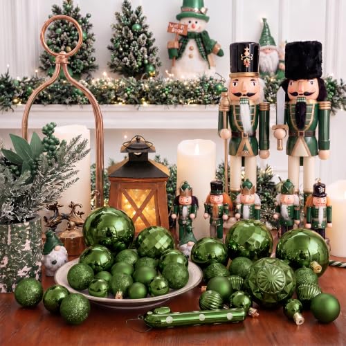 24ct Christmas Ball Ornaments Shatterproof Christmas Ornaments Set Decorations for Xmas Tree Balls 60mm2.36 (24 Count)