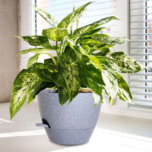12/10/9 inch Self Watering Pots for Indoor Outdoor Plants, Set of 3 (3 Count)