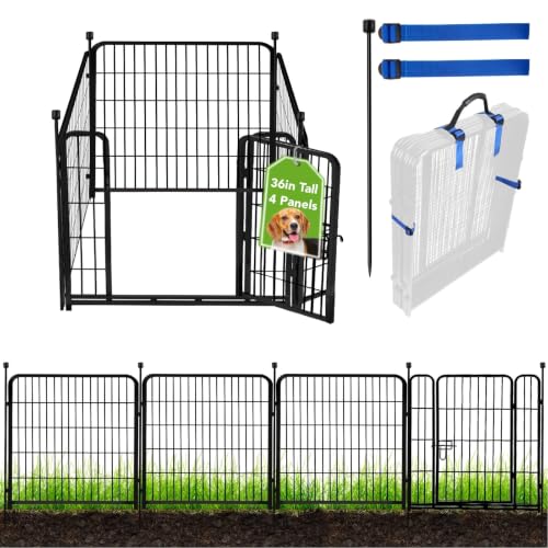 Tall Garden Fence with Gate (27 Sq Ft)