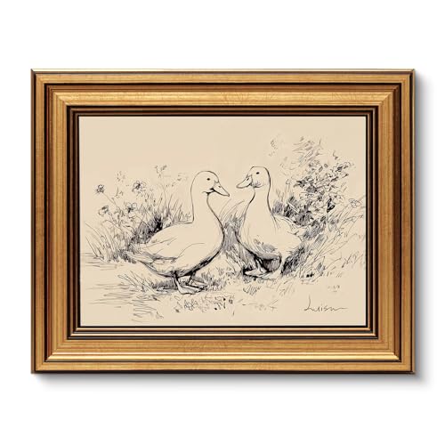 Vintage Gold Framed Wall Art