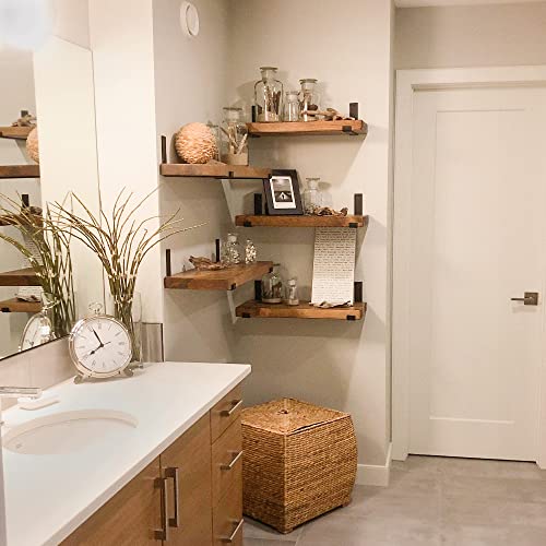 Rustic Shelves with J (2 Count)