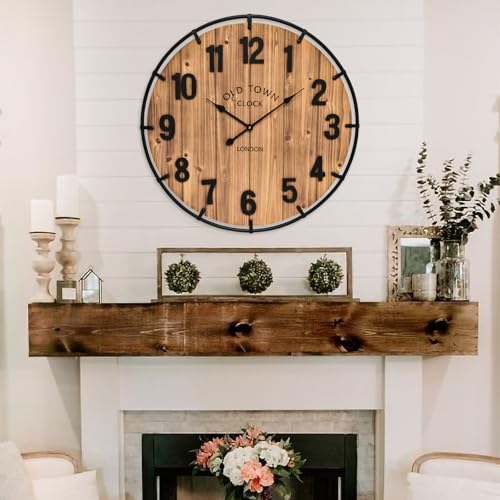 Large Old Town Farmhouse Wall Clock 20 Inches