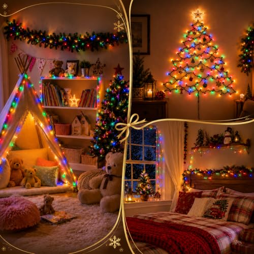 2 Pack Multicolor Christmas Lights (100 Count)