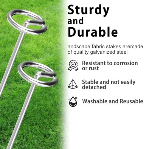 40 PCS Landscape Fabric Stakes (40 Count)