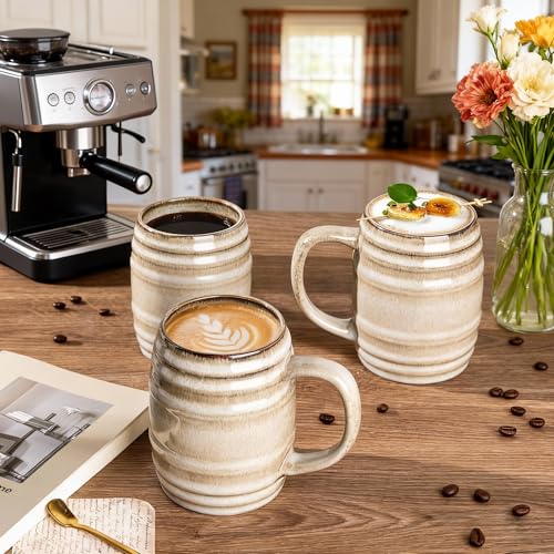 20oz Large Coffee Mugs Set of 4 (4 Count)