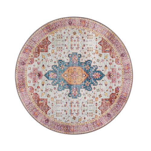Ultra Thin Washable Round Rug