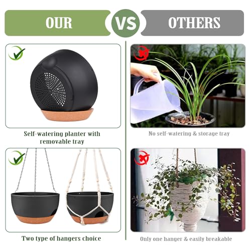 Self Watering Hanging Planters 2 Pack (2 Count)