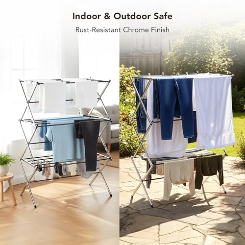 Portable Collapsible Clothing Dryer Rack