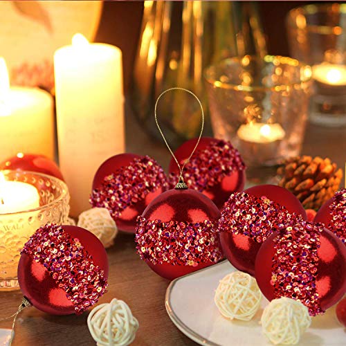 4" Christmas Ball Ornaments (4 Count)
