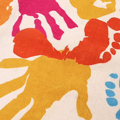 Large Colorful Kids Rug 6x9 Ft