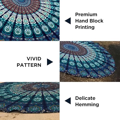 Blue Turquoise Tapestry
