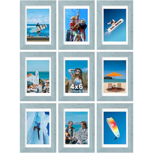 4x6 Picture Frames Set of 9 (9 Count)