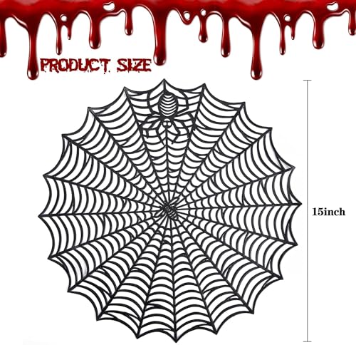 8 Pcs Halloween Spider Web Placemats (8 Count)
