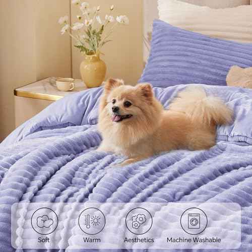 Fleece Queen Comforter Set