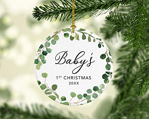Custom Year Round Ceramic Porcelain Christmas Tree Ornament Keepsake Collectible Gift