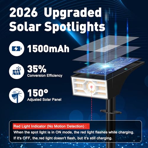 Solar Spot Lights Outdoor (2 Count)