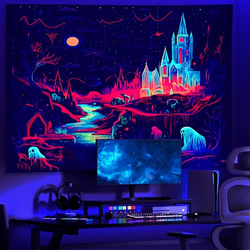 UV Reactive Halloween Tapestry
