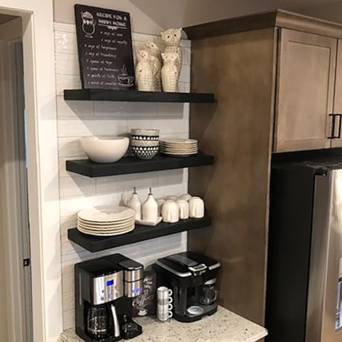 36 Inch Wooden Floating Shelves for Wall
