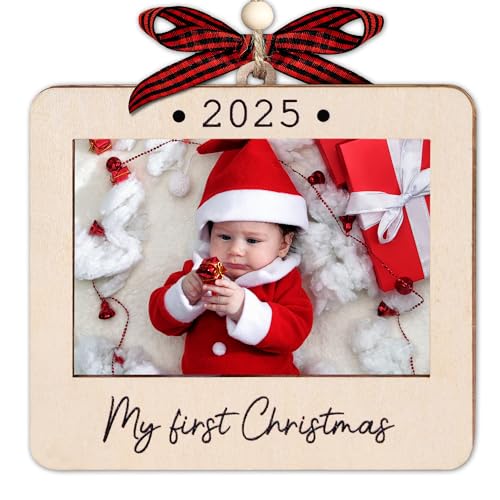 Baby's First Christmas Photo Frame Ornament 2025