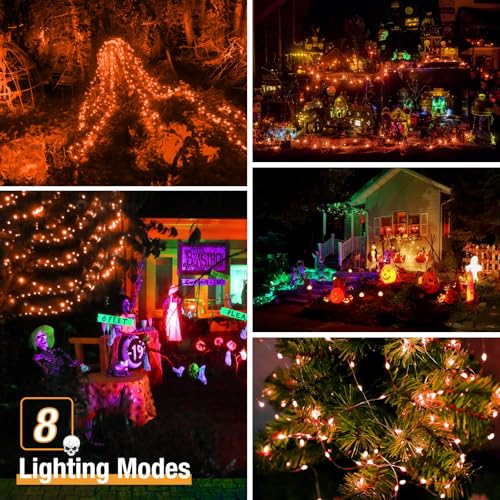 4 Pack Solar Halloween String Lights Outdoor (4 Count)