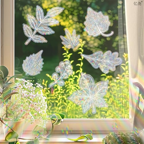 34 Pcs Fall Window Clings for Glass Window