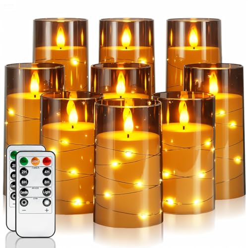 Flickering Flameless Candles (9 Count)