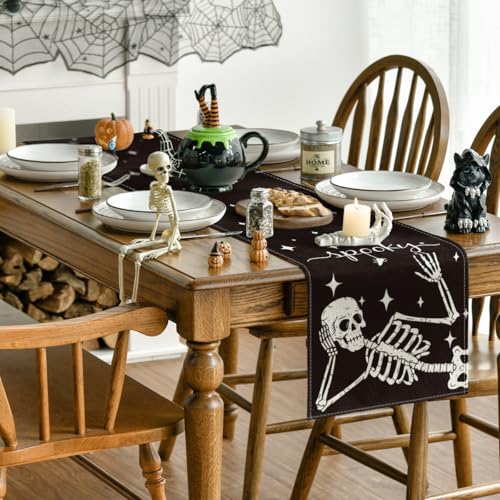 210 GSM Halloween Table Runner Home Party Decor 13x36 Inch