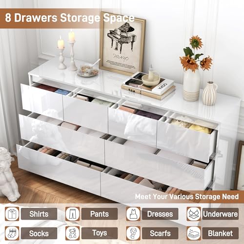 White Malm Dresser for Bedroom