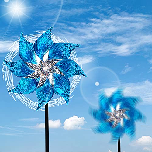 10 Pack Reflective Pinwheels with Stakes (10 Count)