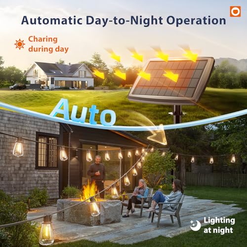 78(72+6) FT Solar String Lights Waterproof with Remote USB, 24+2 LED (78 Foot)