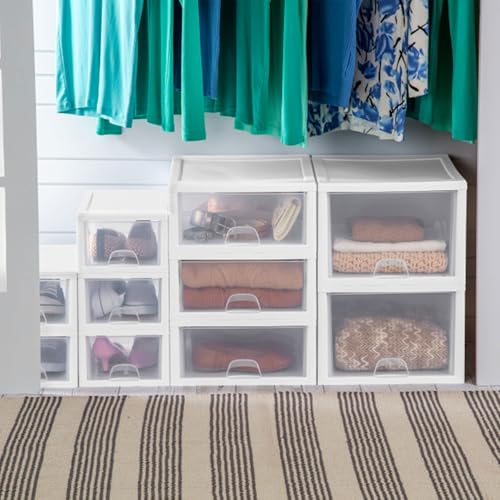 Stacking Drawer Storage Organizer for Clothes (16 Count)